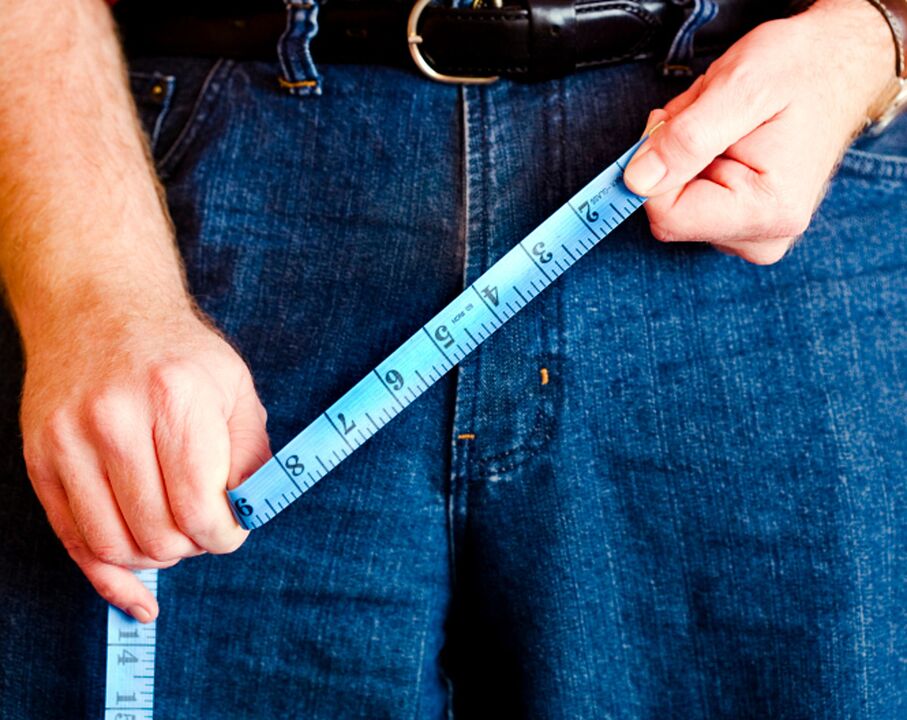 penis measure to one centimeter